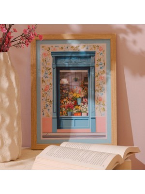 Matmel Deco Flower Cafe Duvar Panosu - Renkli - 30X40 cm