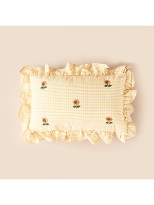 Matmel Soft Kras Kırlent - Sarı / Ekru - 30X50 cm