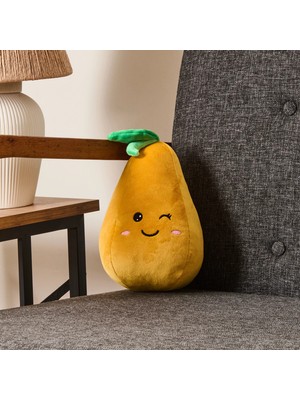 Matmel Soft Armut Figürlü Yastık - Sarı - 25 cm