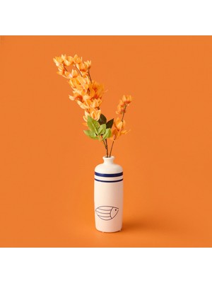 Matmel Deco Enkianthus Yapay Çiçek - Turuncu - 87 cm