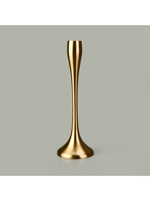 Kpm Golden Star Şamdan - Sarı - 17 cm