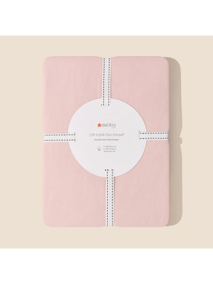 Matmel Soft Basic Çift Kişilik Düz Kenar Saten Çarşaf - Gülkurusu - 240X260 cm