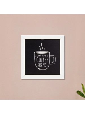 Matmel Deco Coffee Duvar Panosu - Siyah - 20X20 cm
