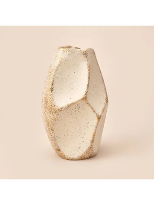 Matmel Deco Urthania Vazo - Bej / Gold - 32 cm
