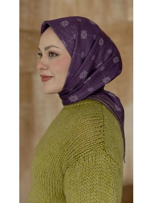 Lo'cella Pamuklu Soft Eşarp 4568-6 Mor