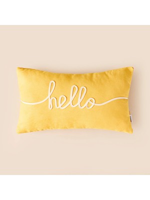 Matmel Soft Hello Kırlent - Hardal - 30X50 cm