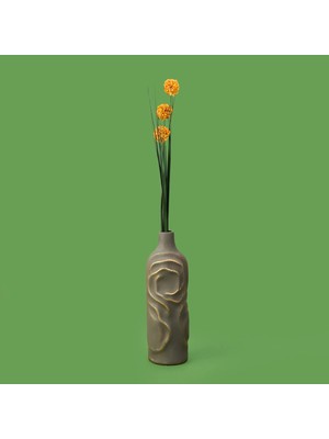 Matmel Deco Allium Dal Çiçek - Turuncu - 87 cm