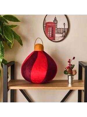 Matmel Soft Globo Figürlü Yastık - Kırmızı / Bordo - 30X30 cm
