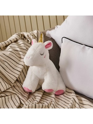 Matmel Soft Unicorn Figürlü Yastık - Beyaz - 25X32 cm