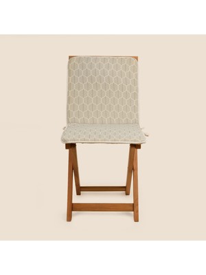 Matmel Soft Sırtlı Sandalye Minderi - Ekru - 38X76 cm