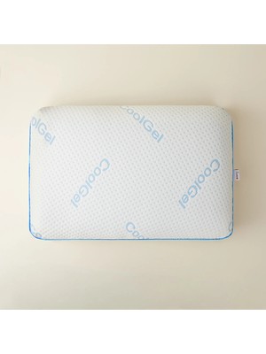 Matmel Soft Jelli Serinletici Visko Yastık - Beyaz - 40X60X13 cm