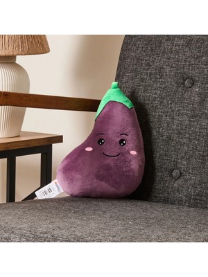 Matmel Soft Patlıcan Figürlü Yastık - Mor - 25 cm