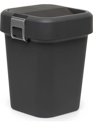 Matmel Comfort Dust Bin Siyah Çöp Kovası - 8 Lt