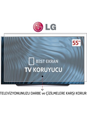 Lg OLED55C64LA Tv Ekran Koruyucu - Lg 55" Inç 139 cm 4K OLED Evo Smart Tv Aı Sihirli Kumanda WEBOS26,UYD