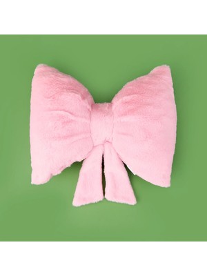 Matmel Soft Kurdele Figürlü Yastık - Pembe - 40X30 cm