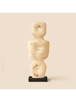 Matmel Deco Eskitme Iskandinav Dekor - Bej - 36 cm