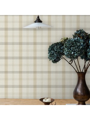 Adawall Geometrik Desen Duvar Kağıdı - ALFA 3714-1, Krem, Beyaz, Kağıt Taban, Vinil kaplı, Silinebilir yüzey  / 1.06x15.6 m - 16.5 m²