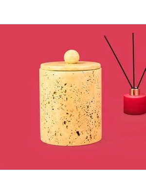 Matmel Bath Traverten Görünümlü Çöp Kovası - Bej - 2 Lt