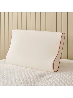 Matmel Soft Boyun Destekli Visko Yastık - Beyaz - 39X60 cm
