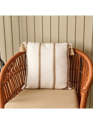 Matmel Soft Palm Breeze Adis Kırlent - Ekru - 45X45 cm