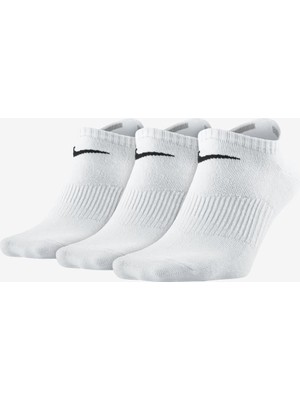 Nike Performance Cotton Lightweight Unisex Beyaz 3'lü Çorap