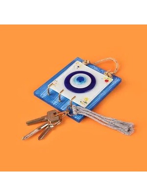 Matmel Deco Nazar Anahtar Askısı - Mavi - 15 cm