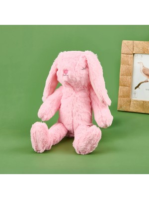 Matmel Soft Uyuyan Tavşan Figürlü Yastık - Pembe - 20X35 cm
