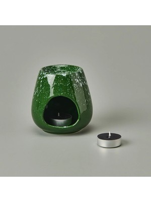 Matmel Deco Enyo Seramik Buhurdanlık - Yeşil - 11 cm