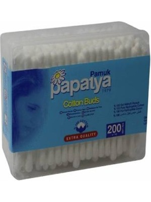 Papatya Kulak Pamuğu 200 Adet Extra Kalite Kokusuz Temizlik Etkisiyle Kullanıma Uygun
