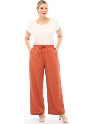 Symirna Kadın Tencel Kumaş Büyük Beden Pantolon