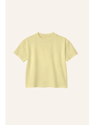 Zeyland Kız Erkek Çocuk Oversize T-Shirt  - Sarı