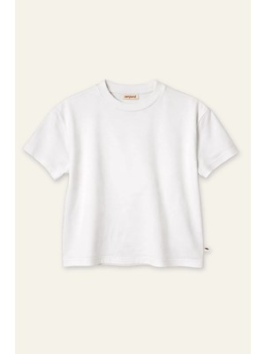 Zeyland Kız Erkek Çocuk Oversize T-Shirt  - Ekru
