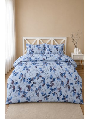 Boreas Home Velora %100 Pamuk Lastikli Çarşaflı Çift Kişilik Nevresim Takımı