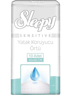 Sleepy Yatak Koruyucu Hasta Örtüsü 60x90 cm 10 Adet Yerli Üretim Kaymayan Özellik