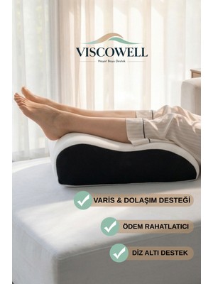 Viscowell Ortopedik Visco Ayak & Bacak Yükseltme Yastığı  ve Dolaşım Destekleyici