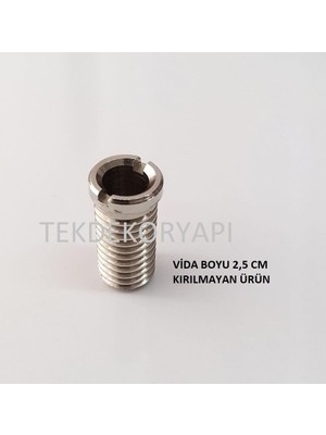 Peramics Franke uyumlu Evye Sifon Süzgeç Vidası Gri 2.5 cm Paslanmaz Malzeme ile Kolay Montaj