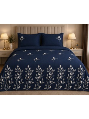 Lena Maison Orkide Şönil Nakışlı Çift Kişilik Yatak Örtüsü 240X260 cm