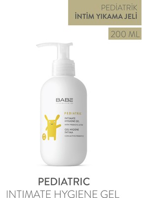 Babe Laboratorios Pediatric Intimate Hygiene Gel 200ml - Bebek ve Çocuklar için Genital Bölge Yıkama Jeli