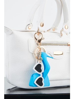 Vivaq Bebe Mavi Mini Figürlü 3D Baskı Charm Çanta Aksesuarı Anahtarlık