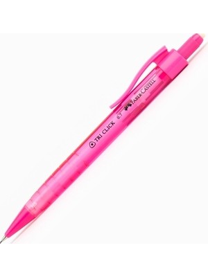 Faber-Castell Tri Click Pembe Versatil Kalem 0.7 mm Renkli ve Şık Tasarım