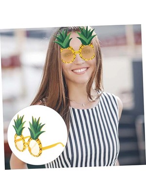Mey Ithalat® Tropikal Hawaii Ananas Şekilli Parti Gözlüğü 9.5 x 14 cm