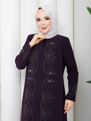 Eslemnur Lalezar Elbise Büyük Beden Anne Elbisesi