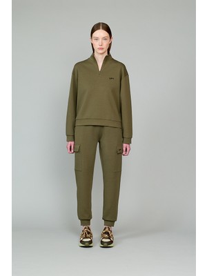 Vaneda Swe Kadın Sweatshirt Haki