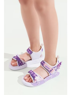 Vicco Label Kız Çocuk Beyaz Sandalet