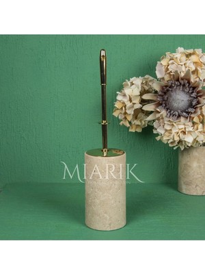 Miarik Design Traverten Mermer Tuvalet Fırçası