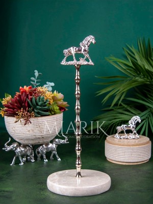 Miarik Design Mermer At Gümüş Peçetelik Havluluk Kağıt Havluluk