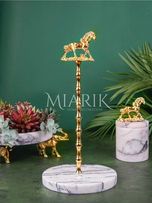 Miarik Design Mermer At Peçetelik Havluluk Kağıt Havluluk (Gold)