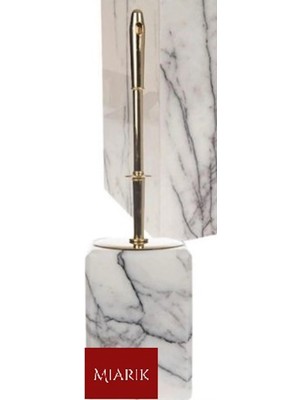 Miarik Design Dekoratif Mermer Kare Tuvalet Fırçası Wc Fırçası