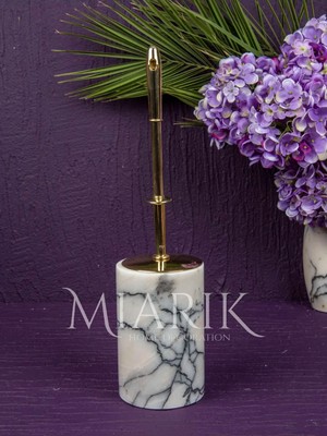 Miarik Design Leylak Renk Gold Detaylı Tuvalet Fırçası