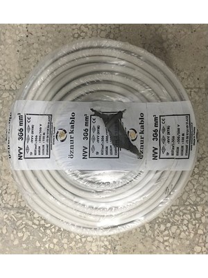 Öznur 3x6 mm Nym Kablo Tam Bakır Elektrik Kablosu 100 Metre Uzunlukta Güçlü Performans